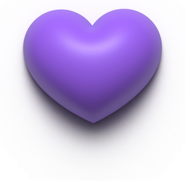 3d purple heart